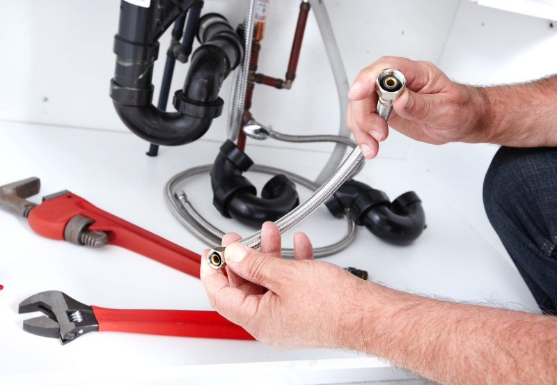 Toilet repair being carried out in Teddington